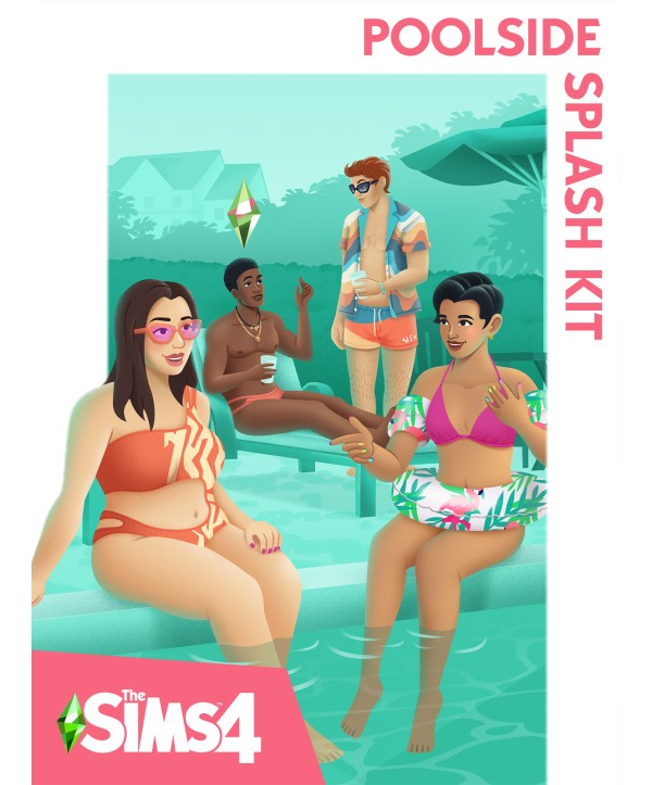 The Sims 4 - Poolside Splash Kit DLC Origin / EA app Key GLOBAL